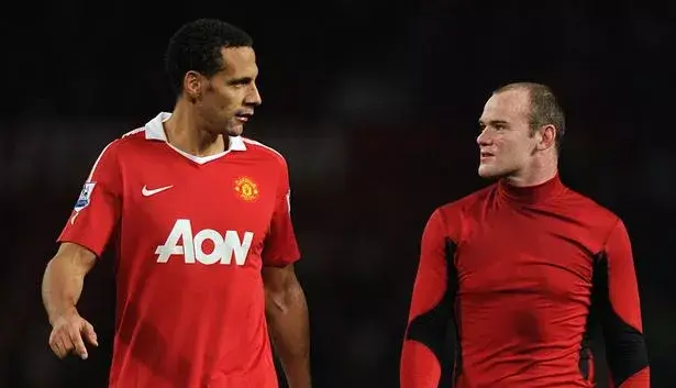 Wayne Rooney and Rio Ferdinand