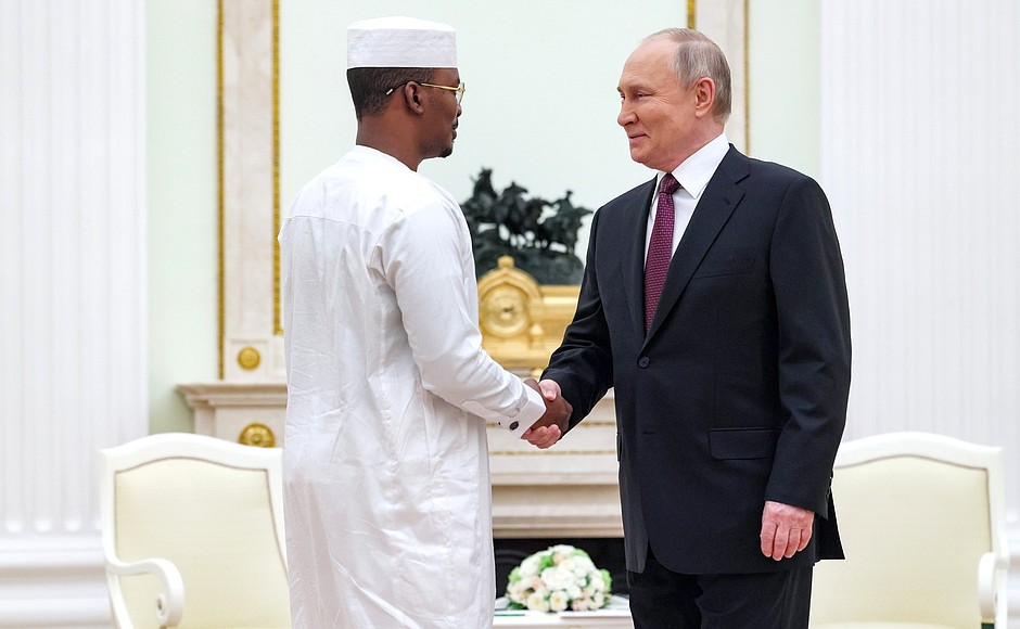 President of Chad Mahamat Idriss Deby and Putin