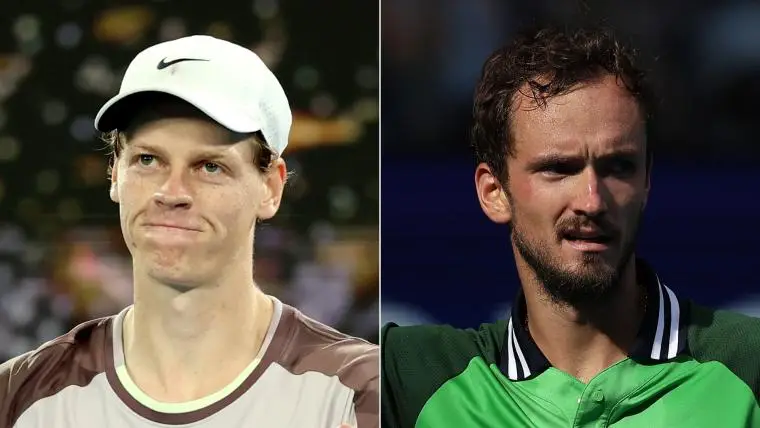 Jannik Sinner and Medvedev