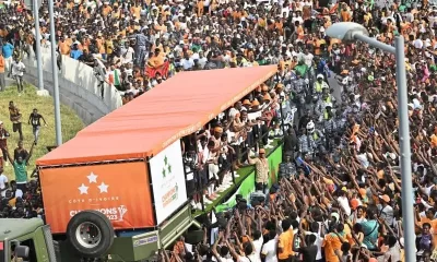 Ivory Coast parade through Abidjan, as champions of Africa