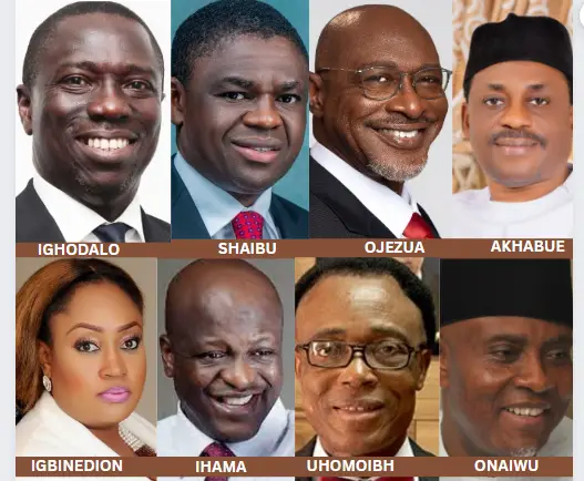 Edo state governorship candidates