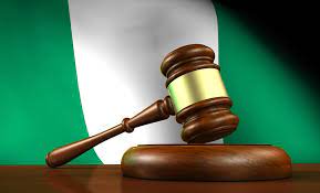 Law and Nigeria flag