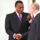 Congolese Sassou-Nguesso with Russian Vladimir Putin