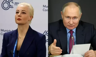 Russian opposition leader Alexei Navalny’s widow, Yulia Navalnaya and President Vladimir Putin