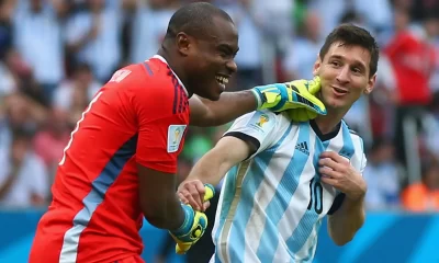 Vincent Enyeama and Messi
