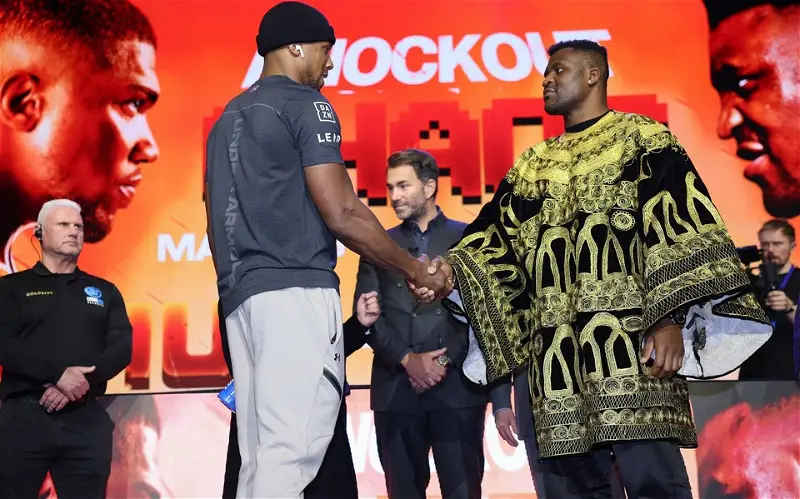 Anthony Joshua and Francis Ngannou