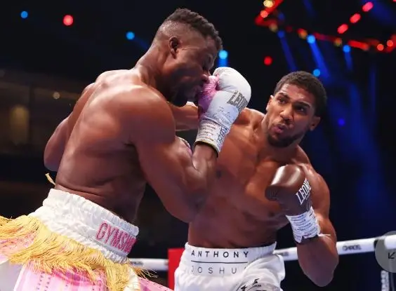Anthony Joshua and Francis Ngannou
