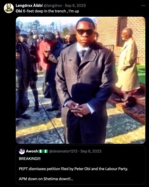 Fawaz Alabi - man who wished peter obi death