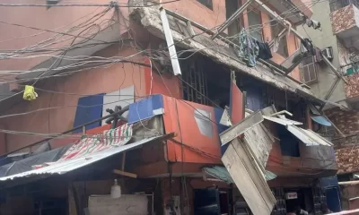 Collapsed building in Lagos