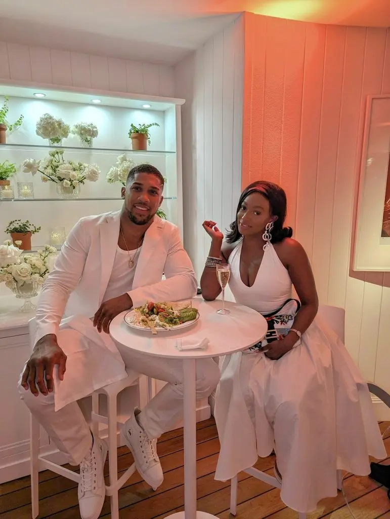 Anthony Joshua and DJ Cuppy