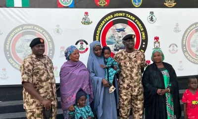 Army hands over rescued Chibok girl, three children to Borno govt