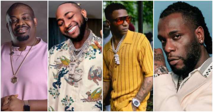 Wizkid, Davido, Burna Boy, And Don Jazzy