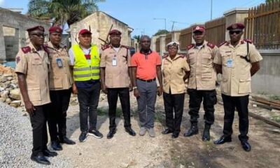 Governor Otu and FRSC on security infrastructure