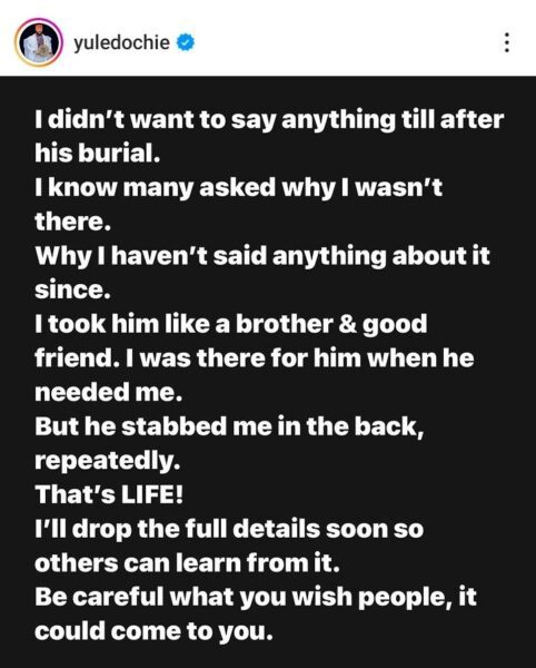 Yul Edochie on Junior Pope