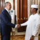 Foreign Minister Sergey Lavrov and Chadian President Mahamat Idriss Deby Itno