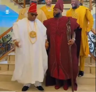 Governor Adeleke dance moves lit up Davido, Chioma wedding
