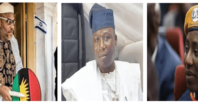 Nnamdi Kanu-Sunday-Igboho-Sowore-Opinion-Nigeria