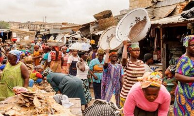 Poor Nigerians in the market