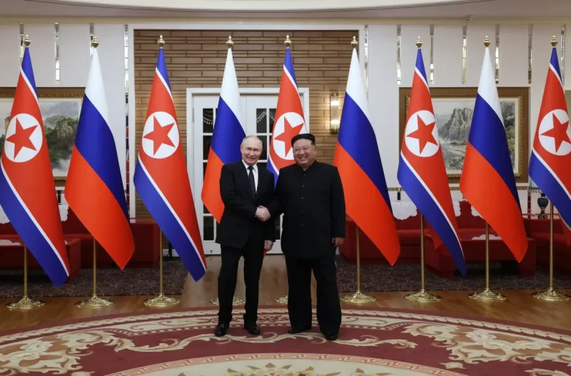 Putin and Kim Jong Un
