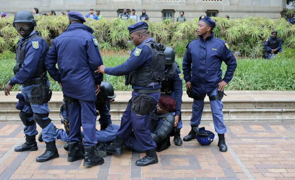 South African police