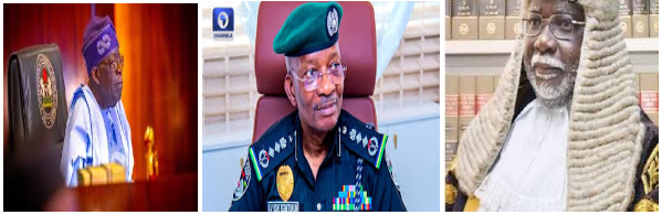 Tinubu, Egbetokun and Ariwoola