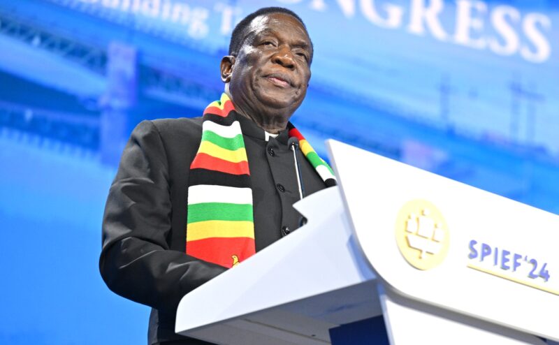 Zimbabwe Emmerson Dambudzo Mnangagwa, St. Petersburg, 7th June 2024