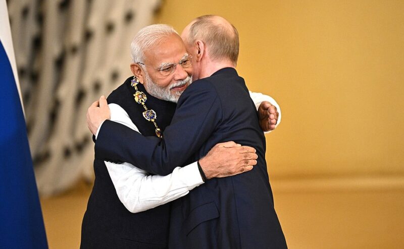 Indian Prime Minister Narendra Modi and Russian President Vladimir Putin, July 8-9, 2024