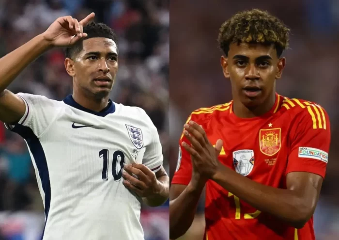 Spain vs England at Euro 2024