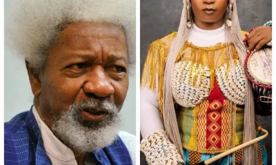 Wole Soyinka and Talking drummer, Ara