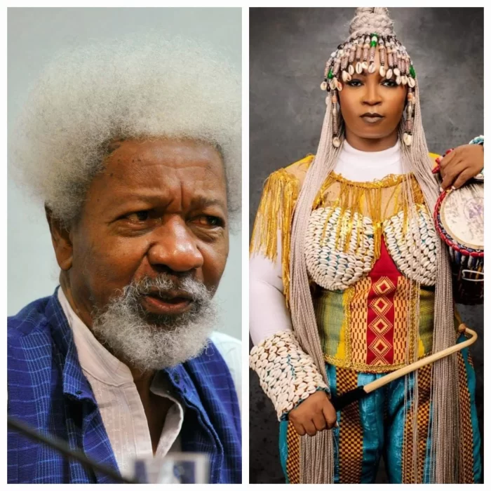 Wole Soyinka and Talking drummer, Ara