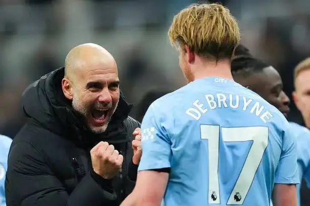 Pep Guardiola and Kevin De Bruyne