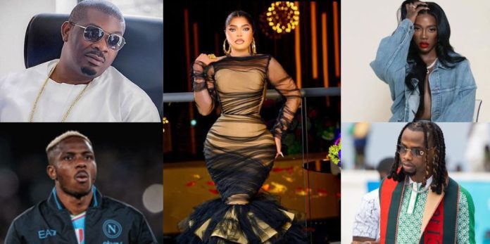 Nigerian Celebrities - Don Jazzy, Bobrisky, VeryDarkMan