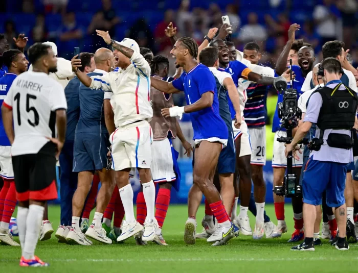 France players at the Olympic