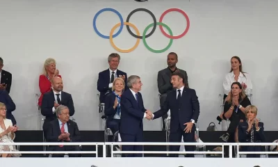 President Thomas Bach and Emmanuel Macron on Olypic game 2024