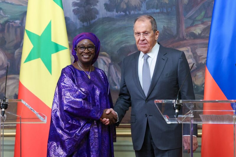 Senegalese Foreign Minister Yacine Fall and Sergey Lavrov, August 28, 2024