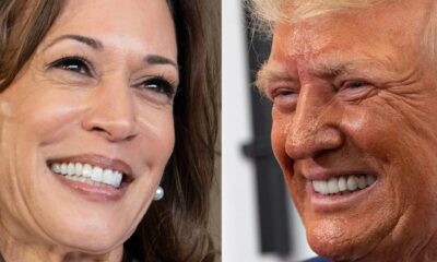 Trump and Kamala Harris