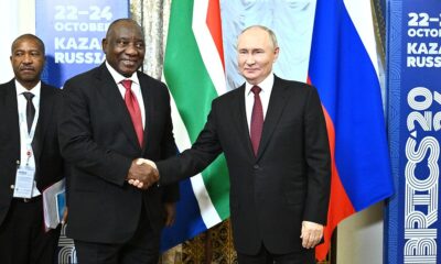 BRICS South Africa, October 23, 2024 - Putin and Ramaphosa