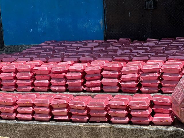 Food aid donated by Shiite to Maiduguri flood victims