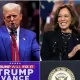Trump and Harris