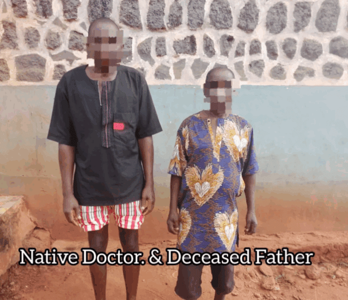 Native doctor and deceased father