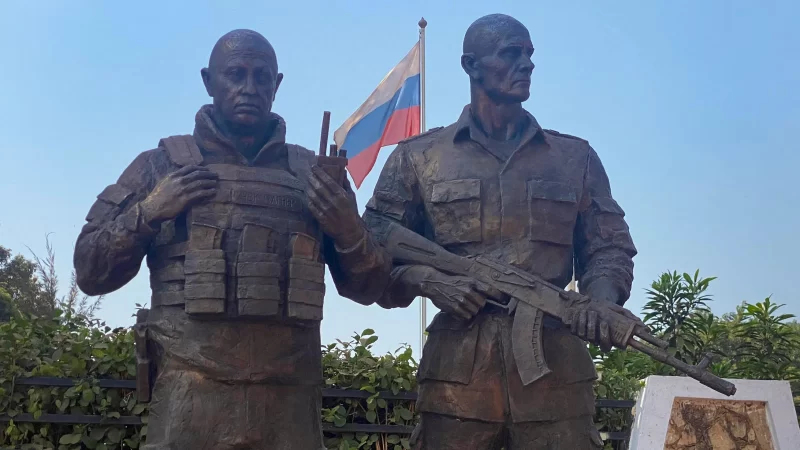 Statue of Russia's Wagner founder Prigozhin unveiled in Central Africa Republic