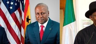 Trump, Mahama and Goodluck Jonathan