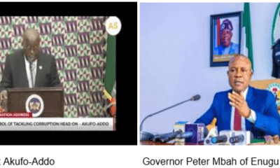 Nana Akufo-Addo and Peter Mbah of Enugu State