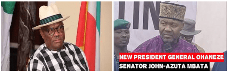 Senator John Azuta-Mbata and Wike - Ohanaeze