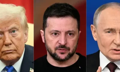 Trump, Zelensky and Putin