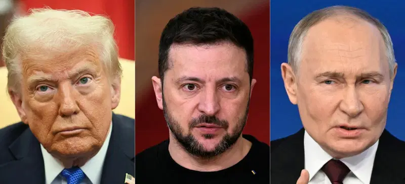 Trump, Zelensky and Putin