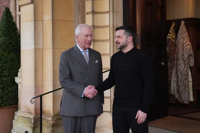 King Charles III and Zelensky