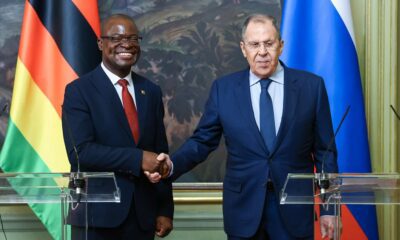 Foreign and Trade Minister Amon Murwira with Russia's Sergey Lavrov, 6th March 2025