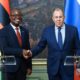 Foreign and Trade Minister Amon Murwira with Russia's Sergey Lavrov, 6th March 2025