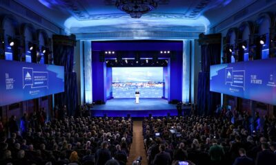 President Vladimir Putin addressing the 6th International Arctic Forum. March 27, 2025.